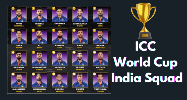 ICC World Cup India Squad