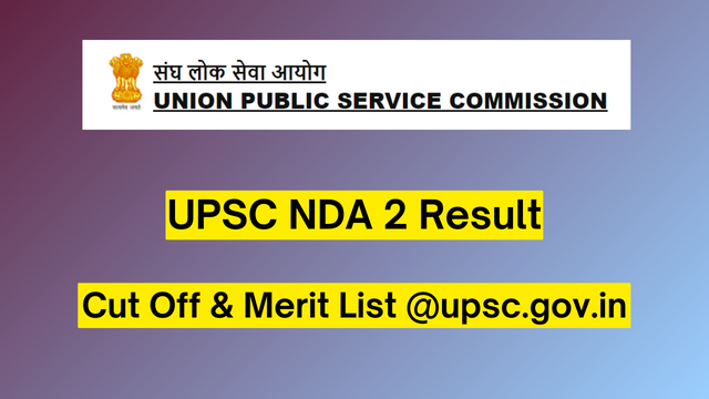 UPSC NDA 2 Result 2023