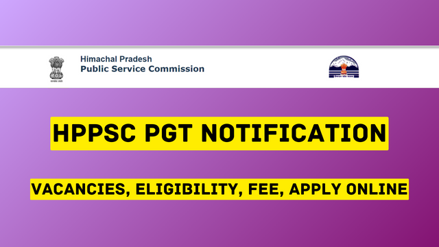 HPPSC PGT Notification 2023
